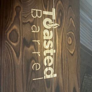 Toasted Barrel Wooden Sign